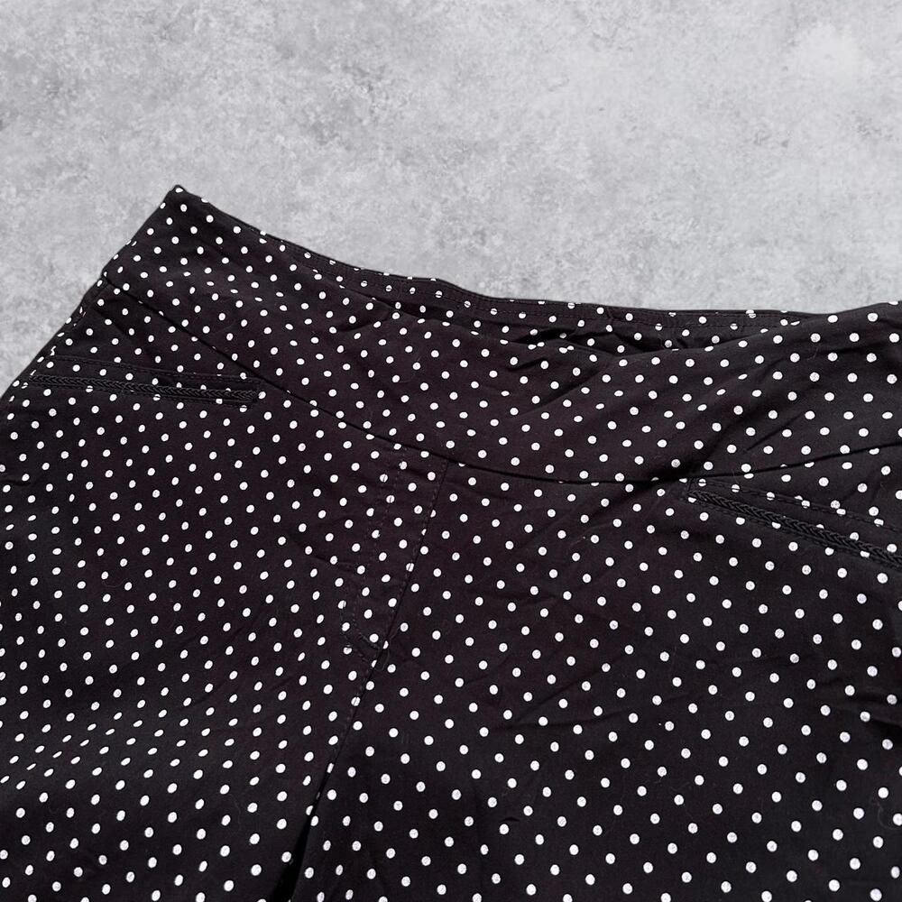 Westbound Black White Polka Dot Capri Pants Y2K Twee Sabrina Carpenter Style - U - Picture 3 of 4
